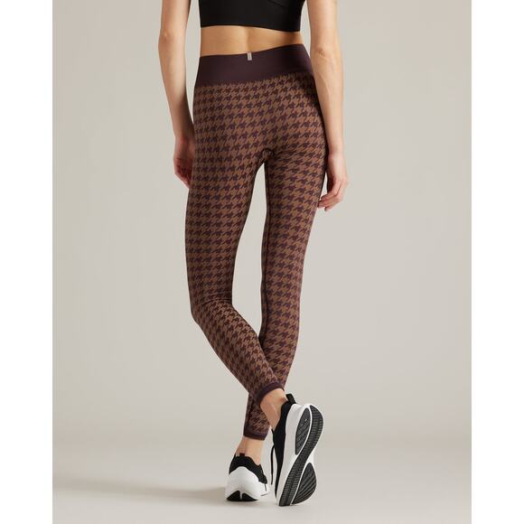 Rhone Brown Berry Houndstooth Seamless Legging - Picture 4 of 7